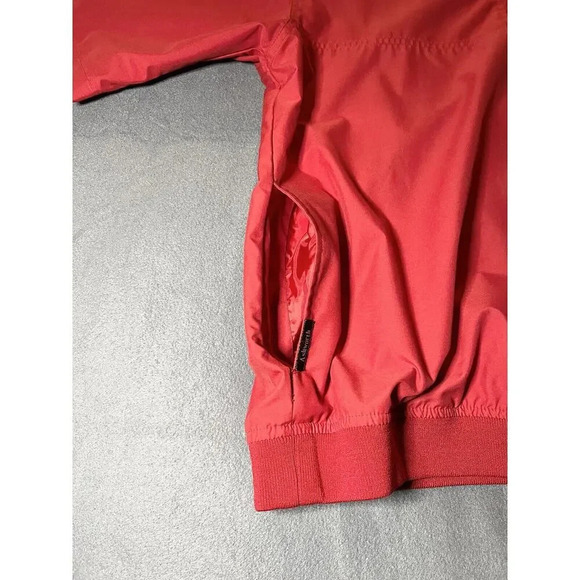 Men’s Ashworth Size L Weather Systems Golf Short Sleeve Pullover Red Windbreaker - Picture 8 of 11
